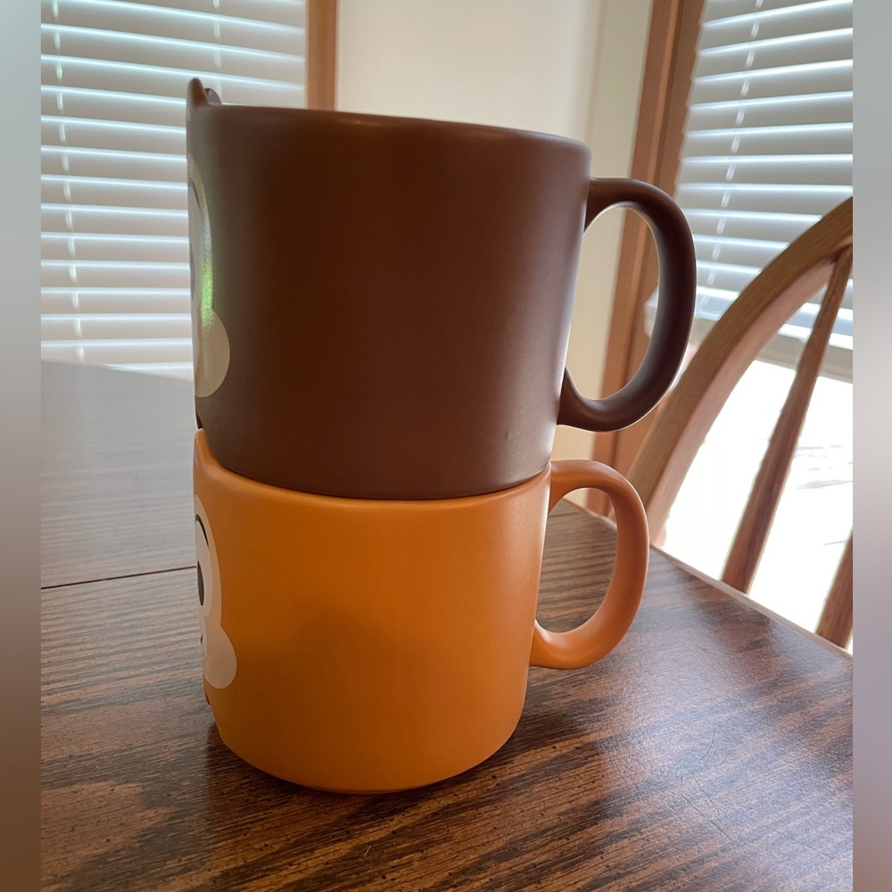 Disney Chip n Dale stackable mugs 🤎🧡 - Picture 2 of 7